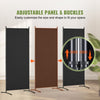 VEVOR Room Divider, 3 Panel Room Dividers and Folding Privacy Screens, Fabric Partition Room Dividers for Office, Bedroom, Dining Room, Study, Freestanding, Black