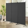 VEVOR Room Divider, 3 Panel Room Dividers and Folding Privacy Screens, Fabric Partition Room Dividers for Office, Bedroom, Dining Room, Study, Freestanding, Gray
