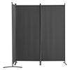 VEVOR Room Divider, 3 Panel Room Dividers and Folding Privacy Screens, Fabric Partition Room Dividers for Office, Bedroom, Dining Room, Study, Freestanding, Gray