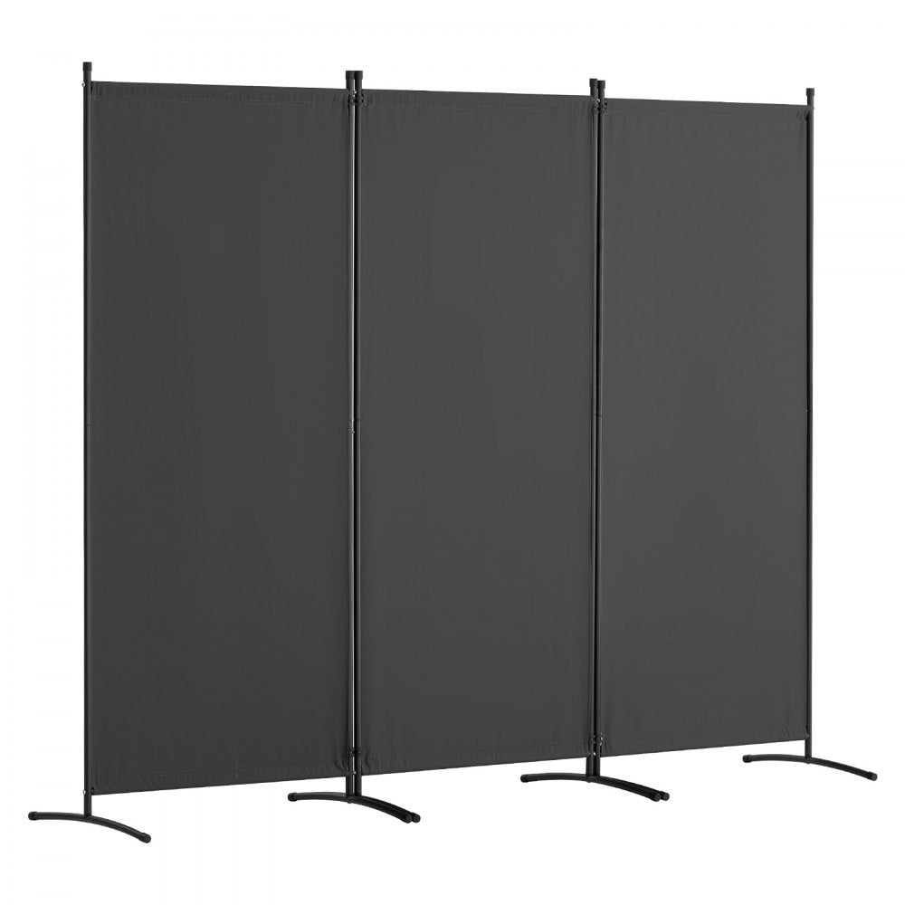 VEVOR Room Divider, 3 Panel Room Dividers and Folding Privacy Screens, Fabric Partition Room Dividers for Office, Bedroom, Dining Room, Study, Freestanding, Gray