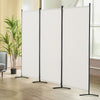 VEVOR Room Divider, 3 Panel Room Dividers and Folding Privacy Screens , Fabric Partition Room Dividers for Office, Bedroom, Dining Room, Study, Freestanding, White