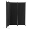 VEVOR Room Divider,  4 Panel Room Dividers and Folding Privacy Screens, Fabric Partition Room Dividers for Office, Bedroom, Dining Room, Study, Freestanding, Black