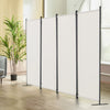 VEVOR Room Divider,  4 Panel Room Dividers and Folding Privacy Screens, Fabric Partition Room Dividers for Office, Bedroom, Dining Room, Study, Freestanding, White