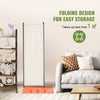 VEVOR Room Divider,  4 Panel Room Dividers and Folding Privacy Screens, Fabric Partition Room Dividers for Office, Bedroom, Dining Room, Study, Freestanding, White