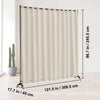 VEVOR Room Divider, Portable Panel Room Divider with Wheels Curtain Divider Stand, Freestanding Room Divider Privacy Screen for Office, Bedroom, Dining Room, Study, Beige