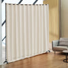 VEVOR Room Divider, Portable Panel Room Divider with Wheels Curtain Divider Stand, Freestanding Room Divider Privacy Screen for Office, Bedroom, Dining Room, Study, Beige