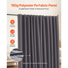 VEVOR Room Divider, Portable Panel Room Divider with Wheels Curtain Divider Stand, Freestanding Room Divider Privacy Screen for Office, Bedroom, Dining Room, Study, Gray