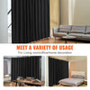 VEVOR Room Divider, Portable Panel Room Divider with Wheels Curtain Divider Stand, Freestanding Room Divider Privacy Screen for Office, Bedroom, Dining Room, Study, Black