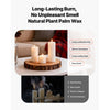 VEVOR Pillar Candles and Glass Vases Set 24 Pcs, Clear Cylinder Hurricane Candle Holders for Wedding Centerpieces, Tall Vase for Table Decor, Wedding Party, Thanksgiving,White (2.56" x 4.7",5.9",7.9")