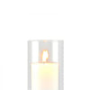 VEVOR Pillar Candles and Glass Vases Set 24 Pcs, Clear Cylinder Hurricane Candle Holders for Wedding Centerpieces, Tall Vase for Table Decor, Wedding Party, Thanksgiving,White (2.56" x 4.7",5.9",7.9")