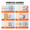 VEVOR Glass Clamp, 10 PCS Round Glass Railing Bracket for 0.31 "-0.62 " Tempered Glass, 316 Stainless Steel Glass Mounting Clamp, Glass Shelf Bracket for Balcony, Garden, Pool, Stair, Silver