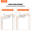 VEVOR Door Closer, Automatic Door Closer Commercial or Residential Use for Door Weights 150 Lbs, Adjustable Size Hydraulic Buffer Door Closers Heavy Duty Cast Aluminum Body, Easy Install, Silver