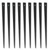 VEVOR Staircase Metal Balusters, 29.5'' x 1'' Flat Aluminum Alloy Decorative Banister Spindles, 51 Pack Deck Baluster with Screws, Classic Hollow Deck Railing Satin Black Powder Coated for Porch