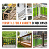VEVOR Staircase Metal Balusters, 32.28" x 1" x 0.2" Flat Aluminum Alloy Decorative Banister Spindles, 51 Pack Deck Baluster with Screws, Classic Hollow Deck Railing Satin Black Powder Coated for Porch