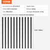 VEVOR Staircase Metal Balusters, 32.28" x 1" x 0.2" Flat Aluminum Alloy Decorative Banister Spindles, 51 Pack Deck Baluster with Screws, Classic Hollow Deck Railing Satin Black Powder Coated for Porch