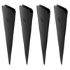 VEVOR Staircase Metal Balusters, 32.28" x 1" x 0.2" Flat Aluminum Alloy Decorative Banister Spindles, 51 Pack Deck Baluster with Screws, Classic Hollow Deck Railing Satin Black Powder Coated for Porch