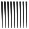 VEVOR Staircase Metal Balusters, 32.28" x 1" x 0.2" Flat Aluminum Alloy Decorative Banister Spindles, 51 Pack Deck Baluster with Screws, Classic Hollow Deck Railing Satin Black Powder Coated for Porch