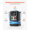 VEVOR 3HP 2.2KW 5.8A Variable Frequency Drive, 3-Phase AC480V Input/Output, 3 Phase to 3 Phase, 0–500Hz Output VFD, V/F SVC Control Modes for Precision Motor Speed Control
