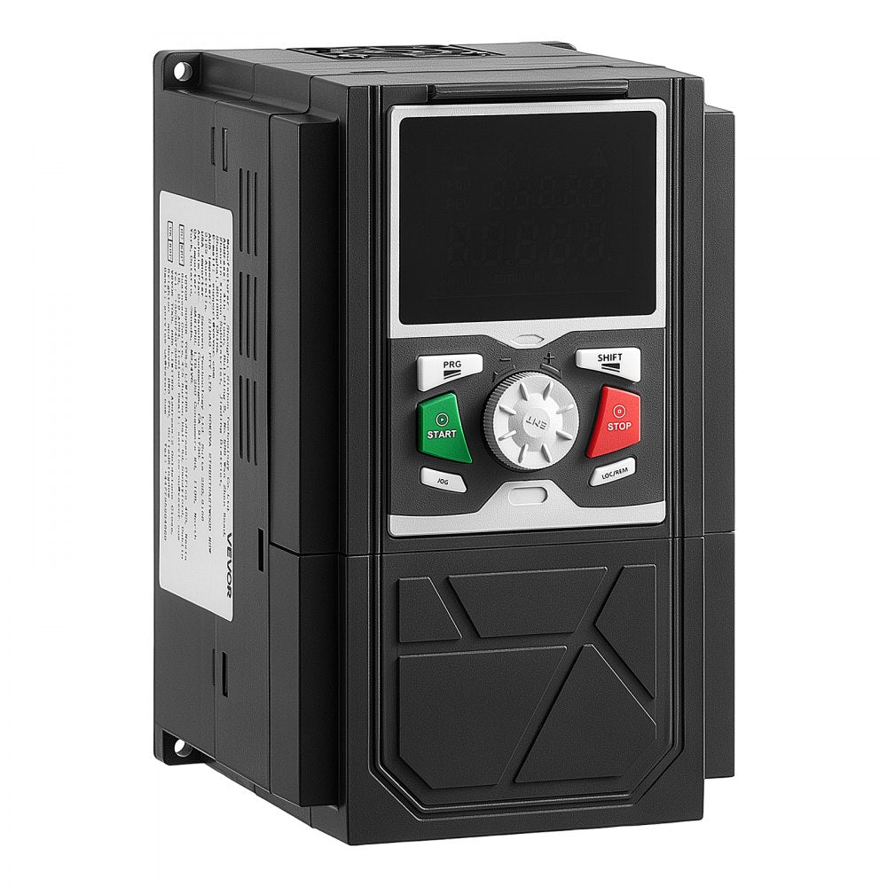 VEVOR 3HP 2.2KW 5.8A Variable Frequency Drive, 3-Phase AC480V Input/Output, 3 Phase to 3 Phase, 0–500Hz Output VFD, V/F SVC Control Modes for Precision Motor Speed Control