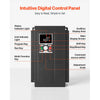 VEVOR 40HP 30KW 62A Variable Frequency Drive, 3-Phase AC480V Input/Output, 3 Phase to 3 Phase, 0–500Hz Output VFD, V/F SVC Control Modes for Precision Motor Speed Control