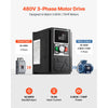 VEVOR 7.5HP 5.5KW 14.6A Variable Frequency Drive, 3-Phase AC480V Input/Output, 3 Phase to 3 Phase, 0–500Hz Output VFD, V/F SVC Control Modes for Precision Motor Speed Control