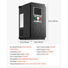 VEVOR 10HP 7.5KW 20.5A Variable Frequency Drive, 3-Phase AC480V Input/Output, 3 Phase to 3 Phase, 0–500Hz Output VFD, V/F SVC Control Modes for Precision Motor Speed Control