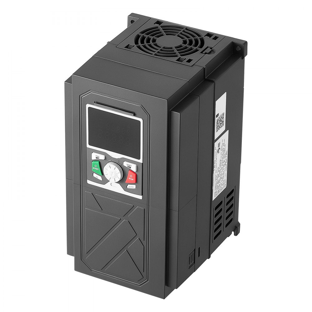VEVOR 10HP 7.5KW 20.5A Variable Frequency Drive, 3-Phase AC480V Input/Output, 3 Phase to 3 Phase, 0–500Hz Output VFD, V/F SVC Control Modes for Precision Motor Speed Control