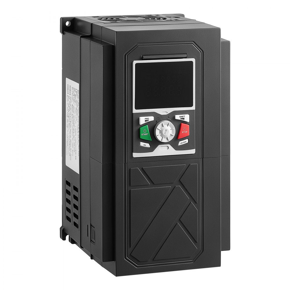 VEVOR 10HP 7.5KW 20.5A Variable Frequency Drive, 3-Phase AC480V Input/Output, 3 Phase to 3 Phase, 0–500Hz Output VFD, V/F SVC Control Modes for Precision Motor Speed Control