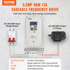 VEVOR Variable Frequency Drive, AC 220V Input 4KW Variable Frequency CNC Drive Inverter Converter, VFD 5.5HP 1 or 3 Phase Input, 3 Phase Output, CNC Motor Inverter Converter for Motor Speed Control