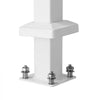 VEVOR Handrails for Outdoor Steps, 1-2 Step Stair Hand Rail Kit, Transitional Carbon Steel Railings with Installation Kit, Stair Rails for Seniors, Concrete Steps & Porch & Deck, White Retro Arch