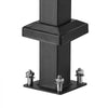 VEVOR Handrails for Outdoor Steps, 1-2 Step Stair Hand Rail Kit, Transitional Carbon Steel Railings with Installation Kit, Stair Rails for Seniors, Concrete Steps & Porch & Deck, Black Retro Arch