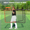 VEVOR Baseball And Softball Rebounder Net, 3 x 4.5 ft PitchBack Baseball Pitching Nest, 3-Way Baseball, Softball Pitchback Net, Fielding Trainer, Bounce Back Net for Fielding/Throwing Practice