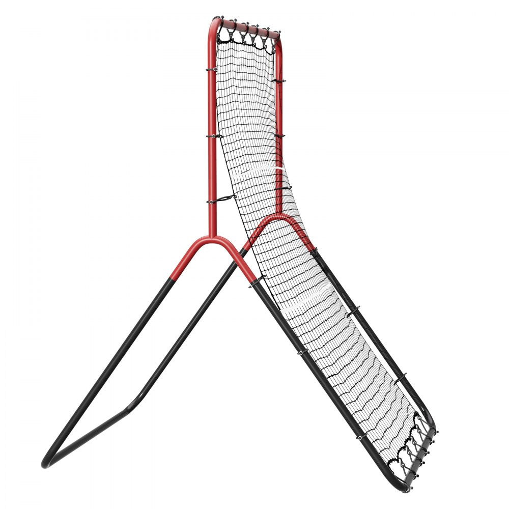 VEVOR Baseball And Softball Rebounder Net, 3 x 4.5 ft PitchBack Baseball Pitching Nest, 3-Way Baseball, Softball Pitchback Net, Fielding Trainer, Bounce Back Net for Fielding/Throwing Practice