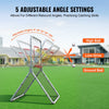VEVOR Baseball And Softball Rebounder Net, 3.5 x 6 ft PitchBack Baseball Pitching Nest, Softball Pitchback Net, Fielding Trainer, Bounce Back Net for Fielding/Throwing Practice, 5 Adjustable Angles