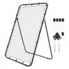 VEVOR Baseball Softball Rebounder Net 4 x 6 ft Pitch Back Trainer Target, 5 Adjustable Angles with Strike Zone, Steel Frame, Bounce Back Net for Pitching & Fielding Training, Return Practice