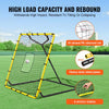 VEVOR Baseball And Softball Rebounder Net, 4 x 4.5 Feet PitchBack Baseball Nest for Pitching and Fielding Training, Pitch Return Trainer Rebound Net with Pitching Target, 4 Adjustable Angles