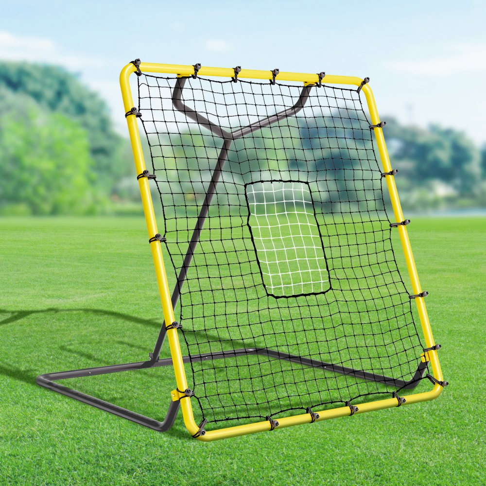 VEVOR Baseball And Softball Rebounder Net, 4 x 4.5 Feet PitchBack Baseball Nest for Pitching and Fielding Training, Pitch Return Trainer Rebound Net with Pitching Target, 4 Adjustable Angles