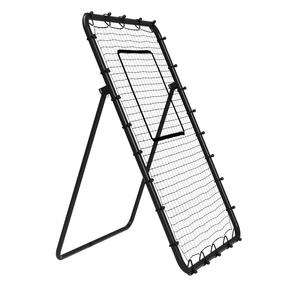 VEVOR Baseball And Softball Rebounder Net, 4 x 6 Feet PitchBack Baseball Nest for Pitching and Fielding Training, Pitch Return Trainer Rebound Net with Pitching Target, 4 Adjustable Angles