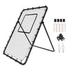 VEVOR Baseball And Softball Rebounder Net, 4 x 6 Feet PitchBack Baseball Nest for Pitching and Fielding Training, Pitch Return Trainer Rebound Net with Pitching Target, 4 Adjustable Angles
