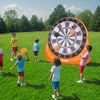 VEVOR Inflatable Soccer Dart Board, over 6 ft High Giant Soccer Dart Board with 4 Kick Balls, 12 Tennis and Air Pump, 3-Min Setup, Ideal for Giant Yard Games, Giant Kick Darts Game, Backyard Golf Game