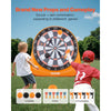 VEVOR Inflatable Soccer Dart Board, over 6 ft High Giant Soccer Dart Board with 4 Kick Balls 6 Darts 6 Axe & Air Pump, 3-Min Setup, Ideal for Giant Yard Games, Giant Kick Darts Game, Soccer Dart Game