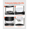VEVOR Ice Ball Press Kit, Aviation Aluminum Ice Press with Ice Block Mold, Large Mat, Tong, Drip Tray, One Glass, Round Ice Ball Maker 2.4"/60 mm Ice Sphere, for Whiskey, Cocktail on Party & Holiday