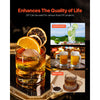 VEVOR Ice Ball Press Kit, Aviation Aluminum Ice Press with Ice Block Mold, Large Mat, Tong, Drip Tray, One Glass, Round Ice Ball Maker 2.4"/60 mm Ice Sphere, for Whiskey, Cocktail on Party & Holiday