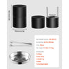 VEVOR Ice Ball Press Kit, Aviation Aluminum Ice Press with Ice Block Mold, Large Mat, Tong, Drip Tray, One Glass, Round Ice Ball Maker 2.4"/60 mm Ice Sphere, for Whiskey, Cocktail on Party & Holiday