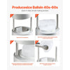 VEVOR Ice Diamond Press, 2.4" Ice Ball Maker, Aviation Aluminum Diamond Ice Ball Press Kit for Ice Diamond, Ice Press with Tong and Drip Tray, for Whiskey, Cocktail, Bourbon, Scot on Party & Holiday