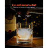 VEVOR Ice Diamond Press, 2.4" Ice Ball Maker, Aviation Aluminum Diamond Ice Ball Press Kit for Ice Diamond, Ice Press with Tong and Drip Tray, for Whiskey, Cocktail, Bourbon, Scot on Party & Holiday
