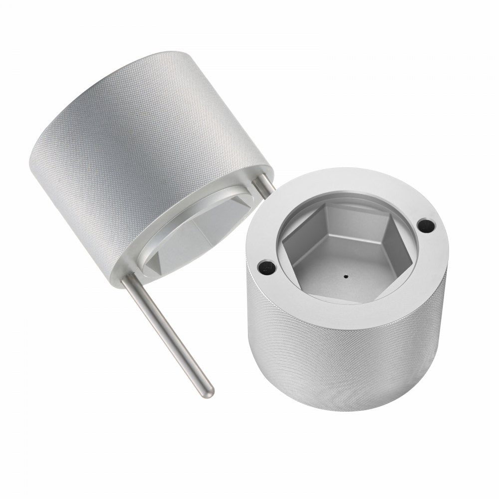 VEVOR Ice Diamond Press, 2.4" Ice Ball Maker, Aviation Aluminum Diamond Ice Ball Press Kit for Ice Diamond, Ice Press with Tong and Drip Tray, for Whiskey, Cocktail, Bourbon, Scot on Party & Holiday