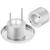 VEVOR Ice Ball Press Kit, Aircraft Al Alloy Ice Press with Ice Block Mold, Large Mat, Tong, Drip Tray, One Glass, Round Ice Ball Maker 2.4"/60 mm Ice Sphere, for Whiskey, Cocktail on Party & Holiday