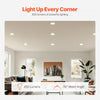 VEVOR BR30 Flood Light Bulb, 12 Pack LED Indoor Flood Lights, 850 Lumens LED Flood Light Bulbs, E26 Standard Base, 3000K Warm Light, 15,000 Hour Lifetime, Stepless Dimmable Recessed Can Light Bulbs