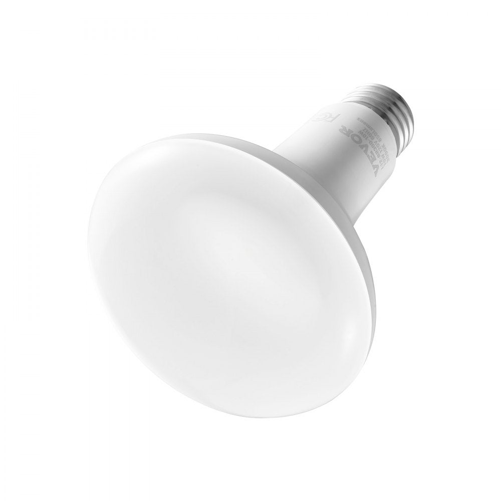 VEVOR BR30 Flood Light Bulb, 12 Pack LED Indoor Flood Lights, 850 Lumens LED Flood Light Bulbs, E26 Standard Base, 3000K Warm Light, 15,000 Hour Lifetime, Stepless Dimmable Recessed Can Light Bulbs